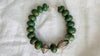 Guatemalita Jade Necklace. Sterling Silver.
