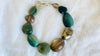Green Jasper, Smoky Quartz and Pyrite Necklace. Choker. - Aadya Bazaar