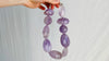 Amethyst & Silver Necklace. Sterling Silver.
