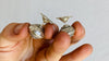 Silver Flower Barbell Earrings. Thailand. 0084