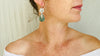 Guatemalan Jade Earrings. Sterling Silver - Aadya Bazaar