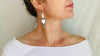 Hazaragi Mirror Earrings. Sterling Silver & Glass. 0970