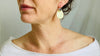 Serpentine Flower Earrings. Sterling Silver