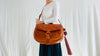 Leather Bag. Adjustable Strap. Zinacantan Tassels. 0200