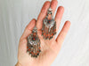 Vintage Uzbek Bukhari Earrings. Silver with Coral.