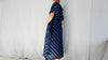 Silk Indigo Shibori Tie Dye Kaftan.