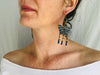 Kuchi Butterfly Earrings. Faux Lapis - Aadya Bazaar