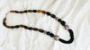 Amber, Jade & Silver Necklace.