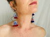Vintage Kuchi Beaded Tassel Tribal Earrings. - Aadya Bazaar