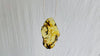 Large Amber Pendant on a Silver Cord. Snake Chain.