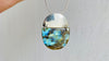 Labradorite and Silver Pendant Necklace. Snake Chain - Aadya Bazaar