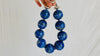Lapis Beaded Necklace. Huge Spheres - Aadya Bazaar