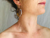 Large Amber Earrings with Sterling Silver Ear Wire