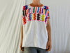 Vintage Guatemalan Huipil Blouse. Santa Apolonia. Hand-Woven - Aadya Bazaar