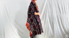 Vintage Hmong Indigo Wrap Shrug. Indigo Batik, Embroidered, Applique. Repurposed