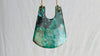 Chrysocolla Pendant & Gold Plated Chain Necklace.
