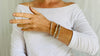 Trio of Three Silver Bangles from the Karen Hill Tribe of Thailand - Aadya Bazaar