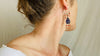 Vintage Uzbek Silver Earrings & Coral, Multan Enamel. Romantic Beauties