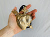 Cast Milagro Necklace. Sacred Heart. Silk Satin Ribbon. - Aadya Bazaar