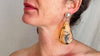 Taxco Sterling & Amber Drop Earrings. 0974