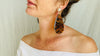Taxco Sterling & Amber Drop Earrings