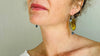 Paua, Amber & Silver Earrings. 0461 - Aadya Bazaar