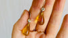 Amber & Silver Earrings. Sterling Silver. 0470