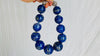 Lapis Beaded Necklace. Huge Spheres - Aadya Bazaar