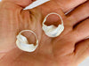 Fulani Gold Earrings. African. Small Hoops - Aadya Bazaar