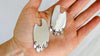 Flat Hoops with Dangles Silver Earrings. Atelier Aadya - Aadya Bazaar