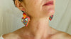Alebrije Heart Earrings. Sterling Silver. Atelier Aadya. 0480 - Aadya Bazaar