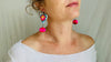 Alebrije Heart and Pompom Earrings. Sterling Silver. Atelier Aadya