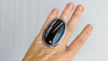 Hypersthene & Silver Ring. Size 7. Sterling Silver. Oversized. 0739