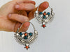 Antique Waziri Silver Earrings. Sterling Silver.
