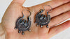 Oaxacan Filigree Hoop Earrings. Birds. Sterling Silver. Mexico. Frida Kahlo. 0372