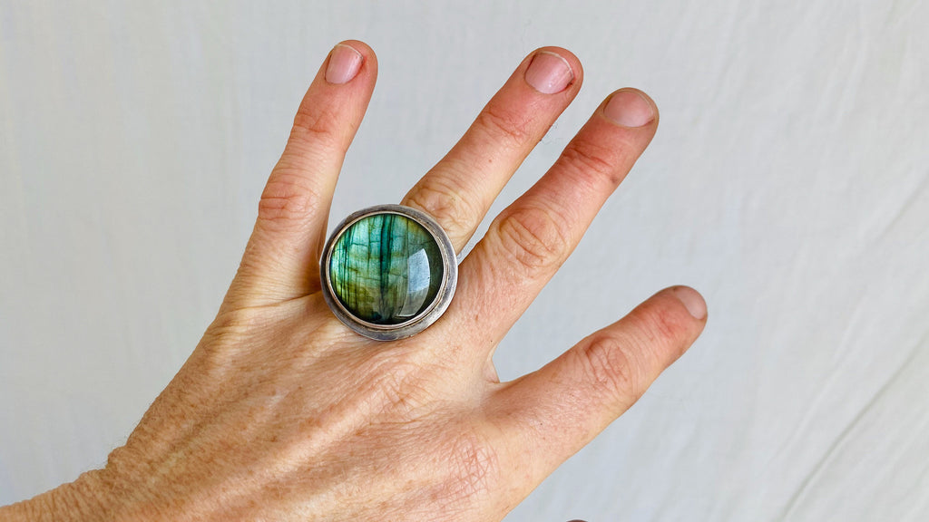 Labradorite Ring. Size 6