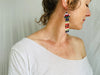 Huichol Beaded Flower Earrings. Mexico. - Aadya Bazaar