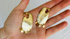Flat Hoop Earrings. 24 kt Gold Plated Sterling Silver. Atelier Aadya - Aadya Bazaar