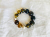 Amber Beaded Bracelet. Taxco Sterling Bead. Chunky - Aadya Bazaar