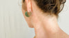 Fluorite Flat Hoop Earrings. Atelier Aadya. 0263