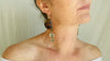 Amber Drop & Sterling Silver Cast Butterfly Earrings. 0900