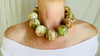 BandedOnyx Beaded Necklace. Huge Spheres. Fine Silver Beads - Aadya Bazaar