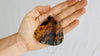 Large Amber Pendant on a Silver Cord. Snake Chain. - Aadya Bazaar
