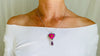 Alebrije Heart & Antique Pearl Choker Necklace. Oaxaca, Mexico. - Aadya Bazaar