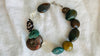 Green Jasper, Quartz and Jade Necklace. Choker. Skull. Medicine Necklace.