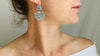 Oaxacan Filigree Earrings. Turquoise. Sterling Silver. Mexico. Frida Kahlo