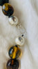 Huge Amber Beaded Necklace. Graduated Spheres. Dramatic and Gorgeous! - Aadya Bazaar