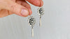 Taxco Flower Earrings. Sterling Silver. Mexico. Frida Kahlo