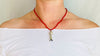 Squash Blossom Pendant on Naga Vintage Necklace. Sterling Silver. 1265