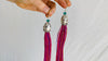 Vintage Zinacantan Tassel Earrings. Sterling Silver